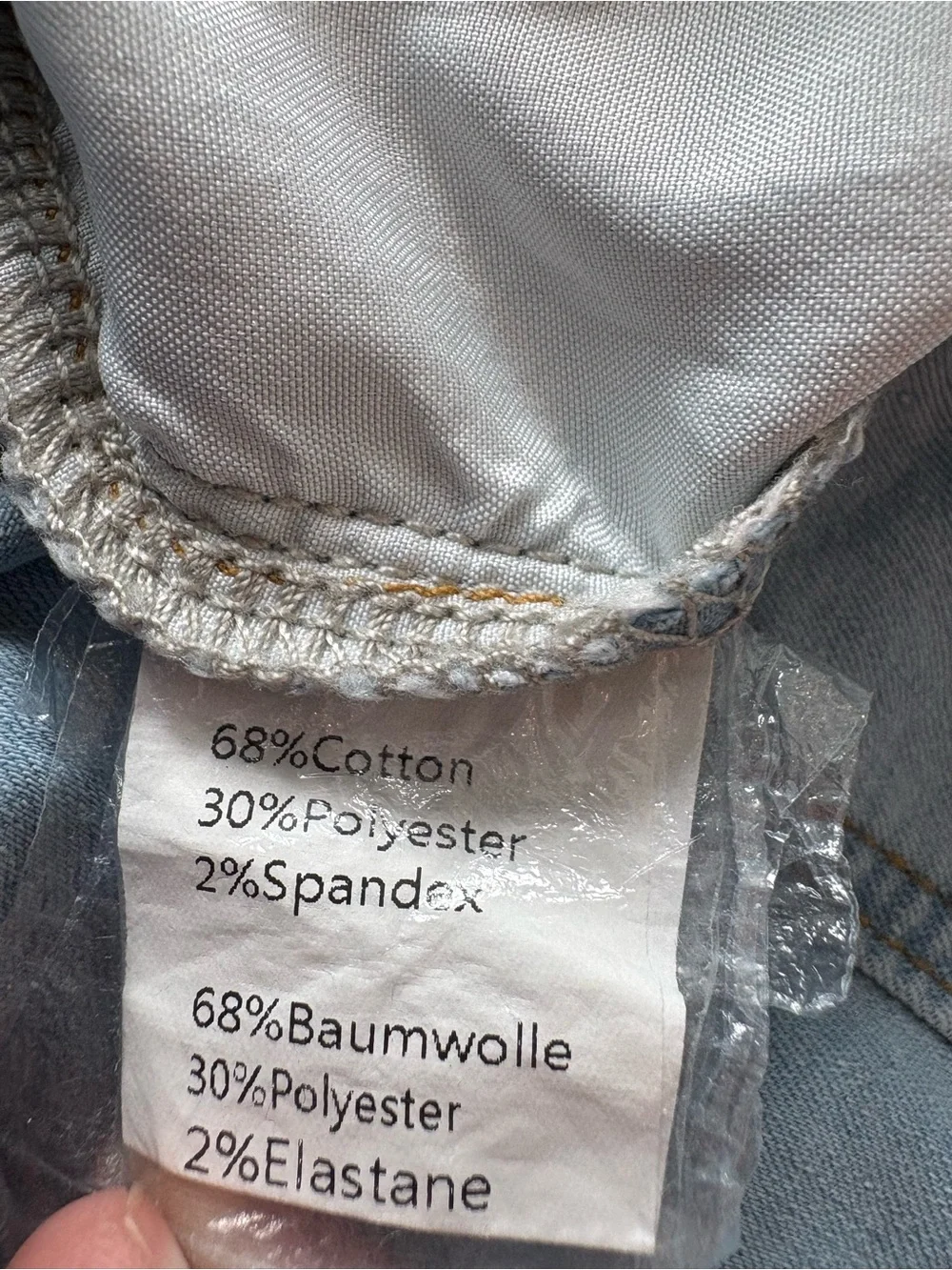 Light Blue Denim Button-Front Paperbag Mini Skirt